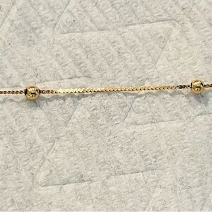 14k yellow gold bracelet with gold beads